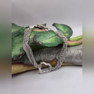 Sterling Silver Heart Bracelet